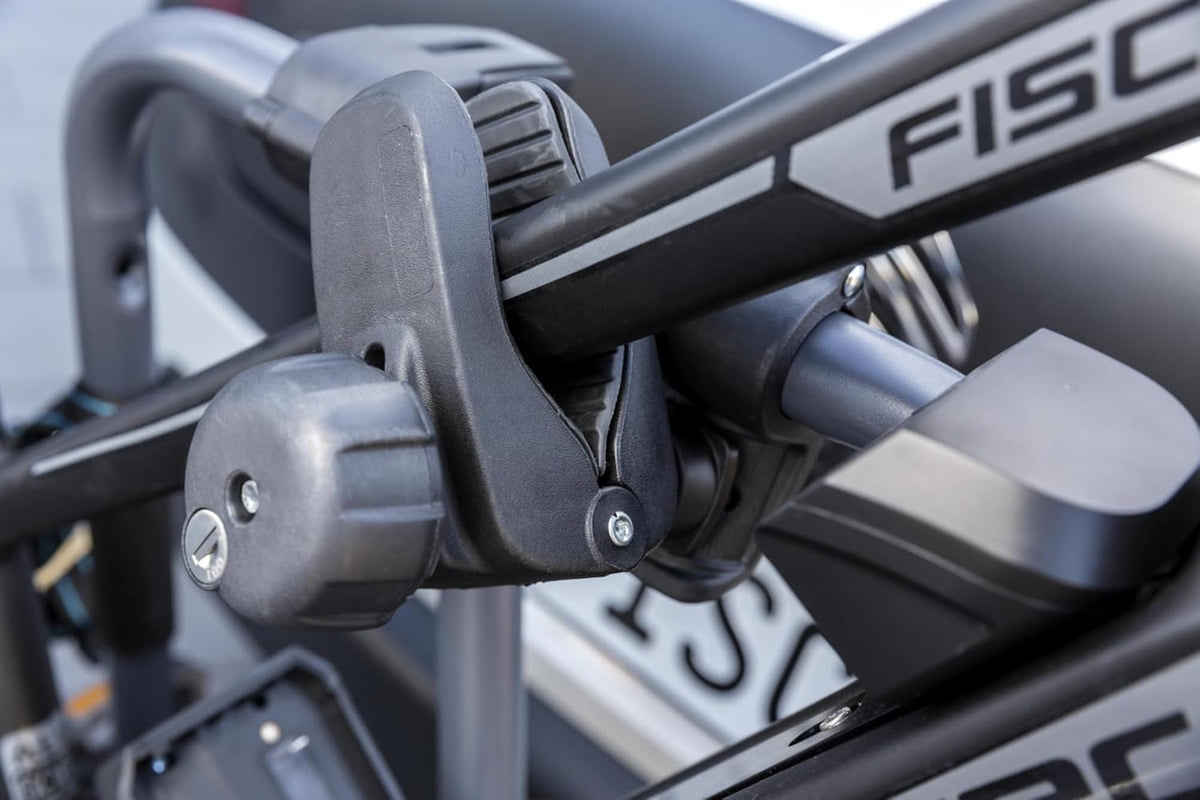2026 Fischer Kupplungs-Fahrradträger ProlineEvo 2, für 2 Fahrräder bis 60kg Nutzlast, E-Bike geeignet, vormontiert, abschließbar, faltbar