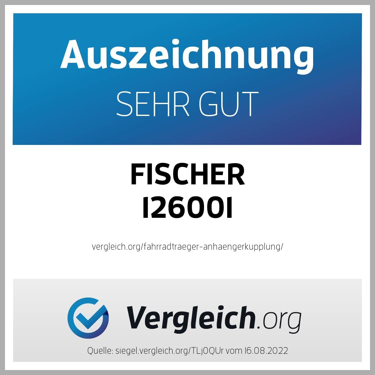 2026 Fischer Kupplungs-Fahrradträger ProlineEvo 2, für 2 Fahrräder bis 60kg Nutzlast, E-Bike geeignet, vormontiert, abschließbar, faltbar