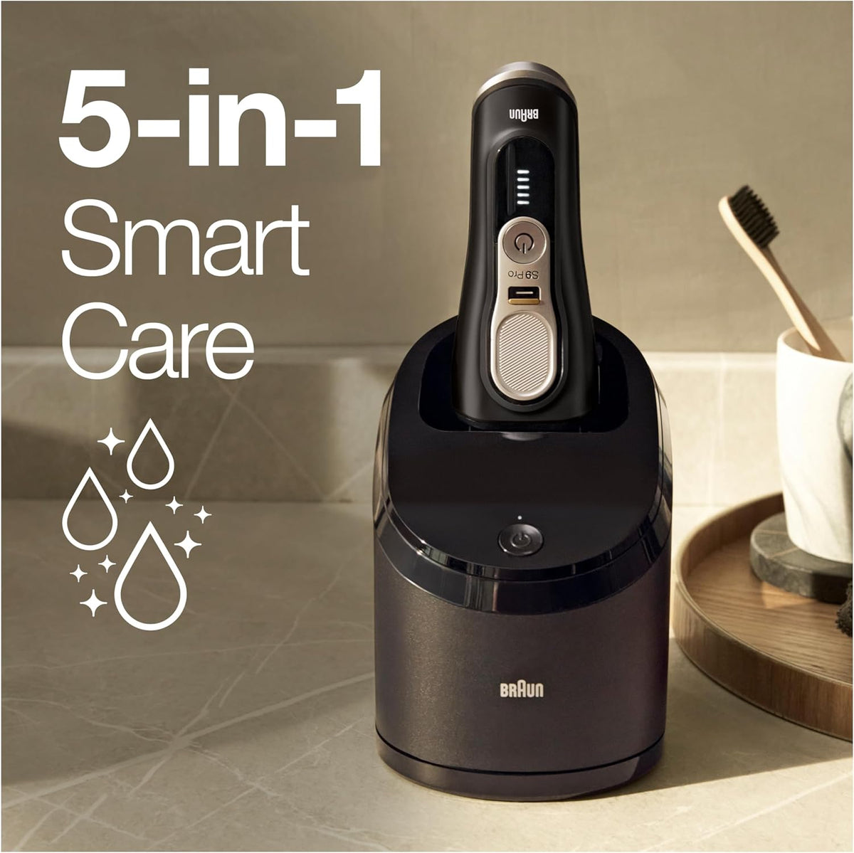 2026 Braun Series 9 Pro Premium Rasierer Herren mit 4+1 Scherkopf, Elektrorasierer & ProLift Trimmer, PowerCase, 5-in-1 Reinigungsstation, 60 Min Laufzeit, Made in Germany, 9477cc, silber