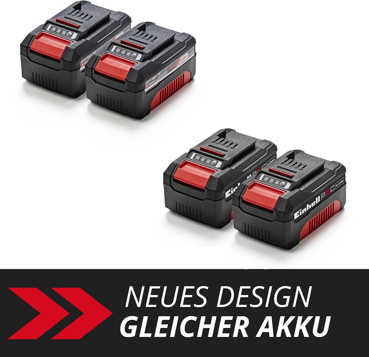 2026 Einhell Original Akku-Twinpack PXC 18 V 4,0 Ah