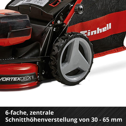 2026 Einhell Akku-Rasenmher GE-CM 36/47 S HW Li Kit Power X-Change (36 V, 47 cm Schnittbreite, bis 700 m, Brushless, Radantrieb, 75 L Fangkorb, inkl. 4x 4,0 Ah + 2x Twincharger)