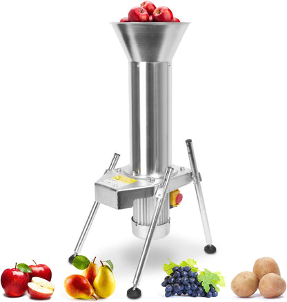 2026 STREND PRO Obsthäcksler Edelstahl mit 1100W/2800rpm motor - Obsthäcksler Elektrisch fur Kartoffeln/Obst und Beerenmühle - Rübenmühle/Obstmühle Elektrisch für müheloses Hacken - Obstmühle Edelstahl