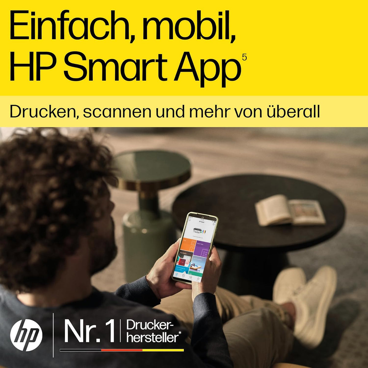 2026 HP Smart Tank 7605 4-in-1 Multifunktionsdrucker (WLAN; Duplex; ADF) – 3 Jahre Tinte inklusive, 3 Jahre Garantie, großer Tintentank, hohe Reichweite, Drucken in hoher Qualität