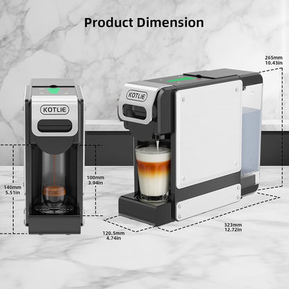 2026 KOTLIE 550 Multi-Kapselkaffeemaschine für Kapseln und gemahlenen Kaffee