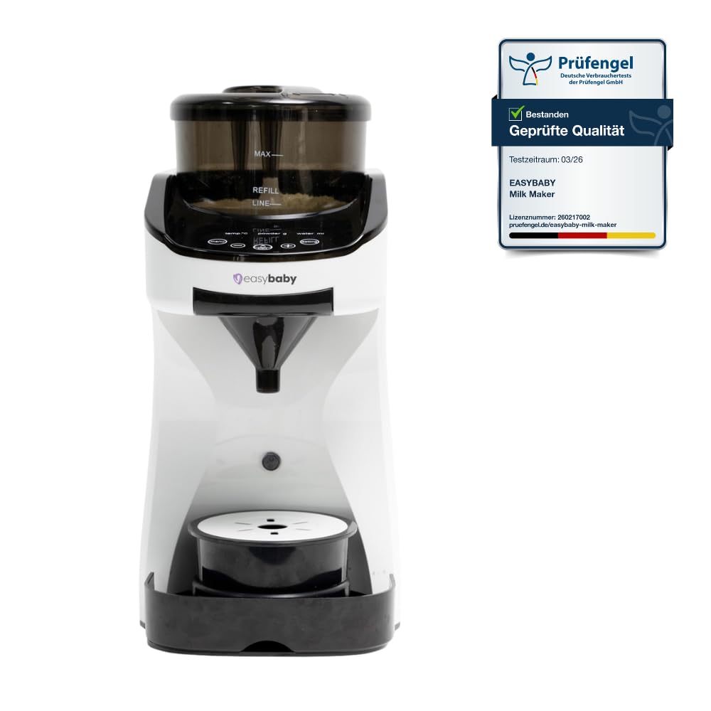 2026 Easybaby Milk Maker - Automatischer Flaschenzubereiter - die Perfekte Babyflasche auf Knopfdruck, Flaschenwärmer, Bedienung mit dem Smartphone