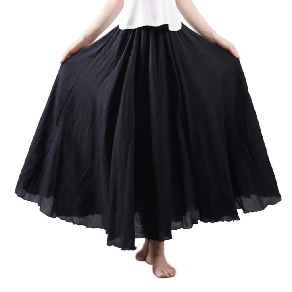 
Langer Sommerrock Damen luftig und bequem