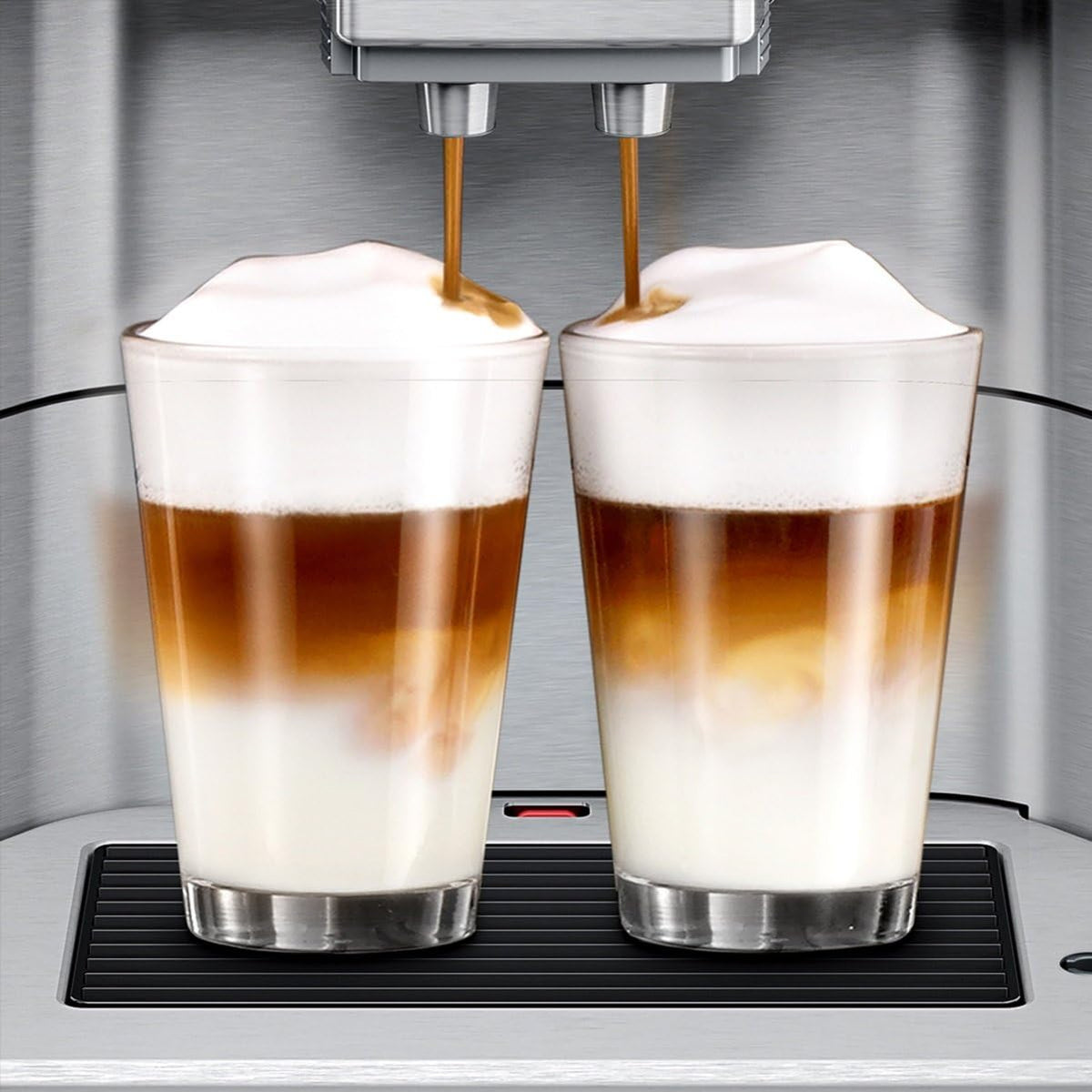 2026 SIEMENS Kaffeevollautomat EQ6 plus s700 TE657503DE, für viele Kaffeespezialitäten, Milch-Aufschäumdüse, Keramikmahlwerk, Doppeltassenfunktion, Antikalk, automatische Dampfreinigung, 1500 W, edelstahl