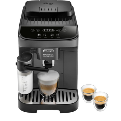 2026 De'Longhi Magnifica Evo ECAM 292.81.B Kaffeevollautomat mit LatteCrema Milchsystem, 7 Direktwahltasten für Cappuccino, Espresso und weitere Kaffeespezialitäten, 2-Tassen-Funktion, Schwarz