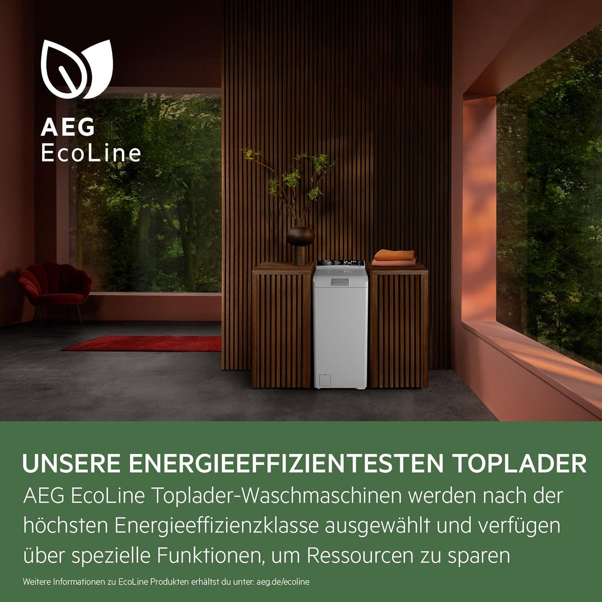 2026 AEG LTR7A71370 Waschmaschine Toplader / Serie 7000 mit ProSteam / ProSteam - Auffrischfunktion / 7,0 kg / Leise / Mengenautomatik / Nachlegefunktion / Wasserstopp / 1300 U/min