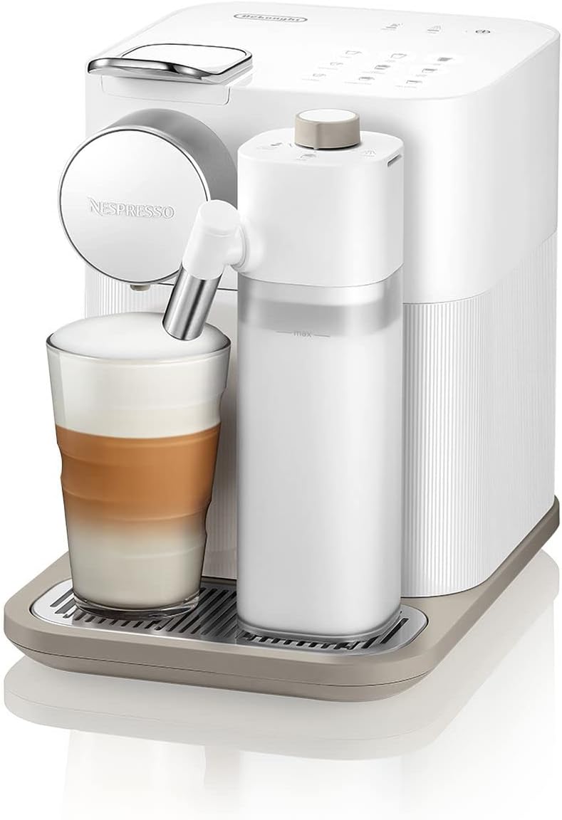 2026 Nespresso De'Longhi EN640.W Gran Lattissima Kaffeekapselmaschine mit automatischem Milchsystem,19 Bar Druck, 1400W,Weiß