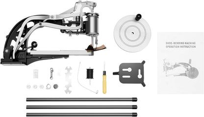 2026 Manuell Leder Nähmaschine Schuh Maschine Ledernähmaschine Einstellba Leder Handmaschine Cobbler Nähmaschine 360° einstellbare Richtung