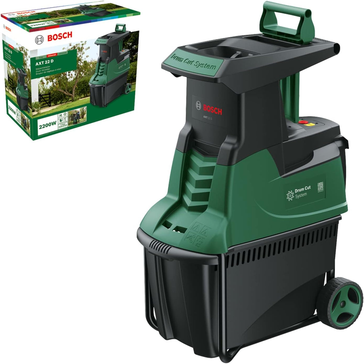 2026 Bosch Turbinenhäcksler AXT 25 TC (2.500 W; geeignet für Holz und harte Gartenabfälle; inklusive Gartenhandschuhe; integrierte Fangbox 53 l; in Karton) – Edition