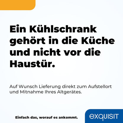 2026 Exquisit Kühlschrank ohne Gefrierfach, Großer Kühlschrank, 5 Ablagen, 242 Liter, Vollraumkühlschrank 143 cm hoch, KS5320-V-H-040E weiss