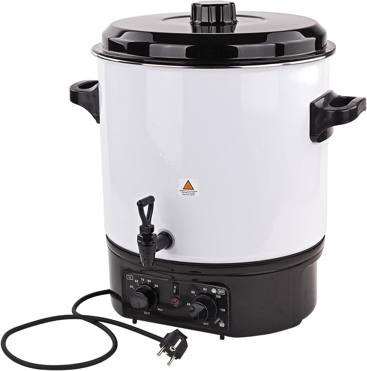 2026 DEMA Einkochautomat EA27 – 27 Liter, 1800 Watt, Einkocher, Einkochtopf, Glühweintopf, Gulaschkanone, mit Timer & Alarm – ideal für Einkochen, Erhitzen & Warmhalten