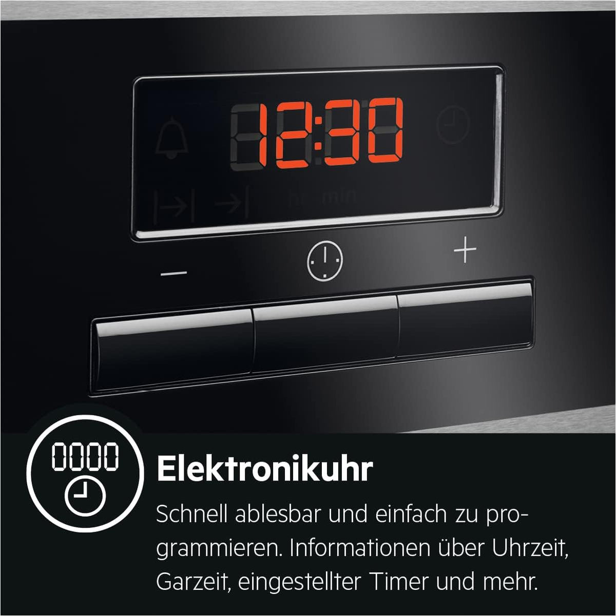 2026 AEG Einbaubackofen – Serie 5 Ringheißluft: Gleichmäßige Garergebnisse auf 3 Ebenen – Pyrolyse Selbstreinigung – 25 Automatikprogramme – LED-Touchdisplay – Schnellaufheizung – Schwarz – BPE53516AB