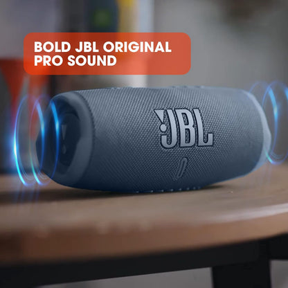 2026 JBL Charge 5 Bluetooth-Lautsprecher in Schwarz – Wasserfeste, portable Boombox mit integrierter Powerbank – Eine Akku-Ladung für bis zu 20 Stunden kabellosen Musikgenuss