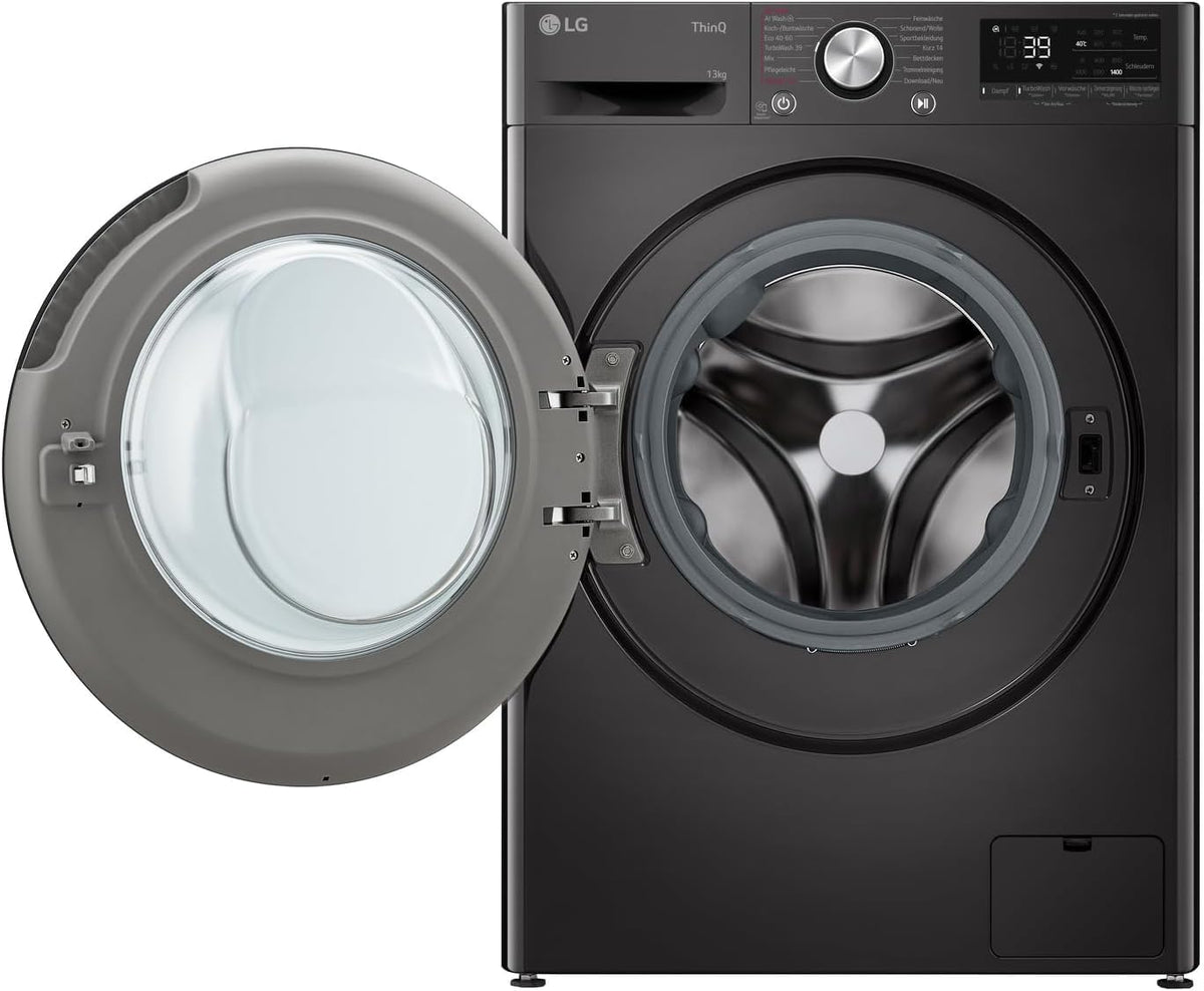 2026 LG F4WV7080, Klasse A, Frontlader-Waschmaschine 8 kg, 1400 U/Min, AI Direct Drive, Wi-Fi, Tiefenreinigung mit Dampf, Groe Kapazitt, TRIPLE A, Auentür aus Sicherheitsglas, 62 x 60 x 85 cm Wei