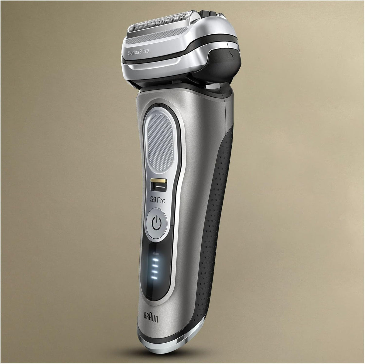 2026 Braun Series 9 Pro Premium Rasierer Herren, Testsieger Stiftung Warentest, 4+1 Scherkopf, Elektrorasierer & Trimmer, Reinigungsstation, 60 Min Laufzeit, 9465cc, noble metal