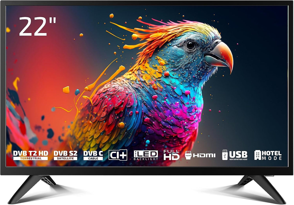 2026 DYON Enter 22 Pro X2 - 55 cm (22 Zoll) Full-HD Fernseher (Triple Tuner (DVB-C/-S2/-T2), Hotelmodus, USB-Media Player)