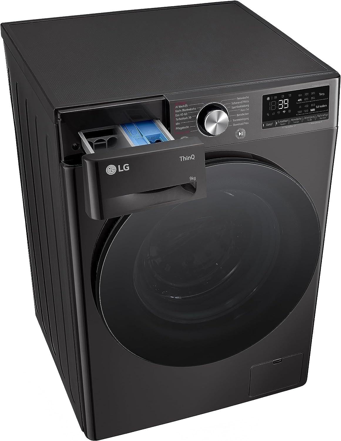 2026 LG F4WV7080, Klasse A, Frontlader-Waschmaschine 8 kg, 1400 U/Min, AI Direct Drive, Wi-Fi, Tiefenreinigung mit Dampf, Groe Kapazitt, TRIPLE A, Auentür aus Sicherheitsglas, 62 x 60 x 85 cm Wei
