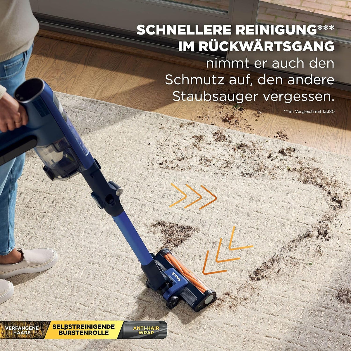 2026 Shark Detect Speed Clean & Empty Pet Pro Akku-Staubsauger, IA3241EUT, Salbeigrau