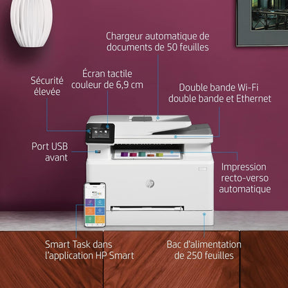 2026 HP Color LaserJet Pro MFP 3302fdwg Multifunktions-Farblaserdrucker, Fax, Automatischer beidseitiger Druck, Touchscreen, Wi-Fi, Ethernet, USB, HP Wolf Pro Security