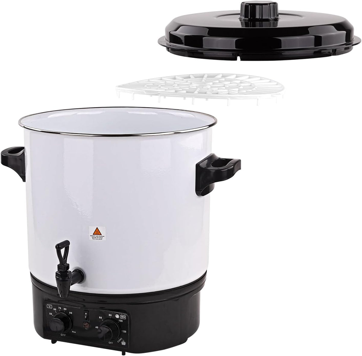 2026 DEMA Einkochautomat EA27 – 27 Liter, 1800 Watt, Einkocher, Einkochtopf, Glühweintopf, Gulaschkanone, mit Timer & Alarm – ideal für Einkochen, Erhitzen & Warmhalten