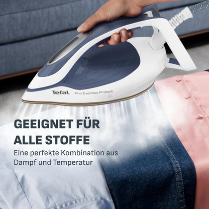 2026 Tefal Pro Express Protect Dampfbügelstation mit 7,6 Bar Dampfdruck für faltenfreies Bügeln und sanfte Textilpflege