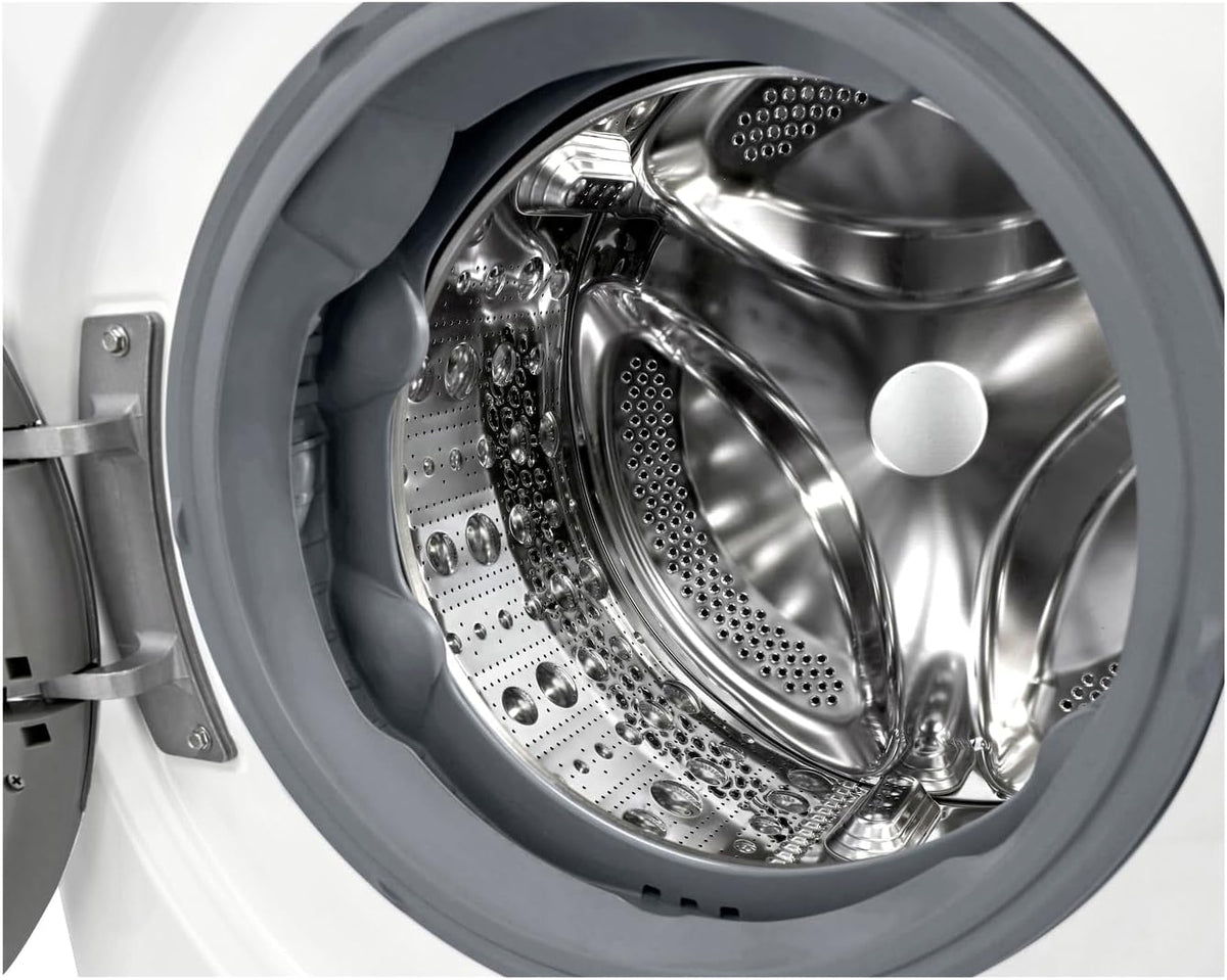 2026 LG F4WV7080, Klasse A, Frontlader-Waschmaschine 8 kg, 1400 U/Min, AI Direct Drive, Wi-Fi, Tiefenreinigung mit Dampf, Groe Kapazitt, TRIPLE A, Auentür aus Sicherheitsglas, 62 x 60 x 85 cm Wei