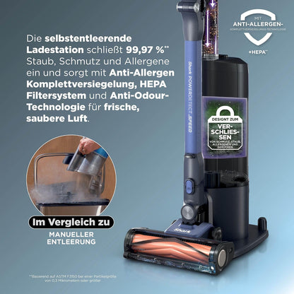 2026 Shark Detect Speed Clean & Empty Pet Pro Akku-Staubsauger, IA3241EUT, Salbeigrau