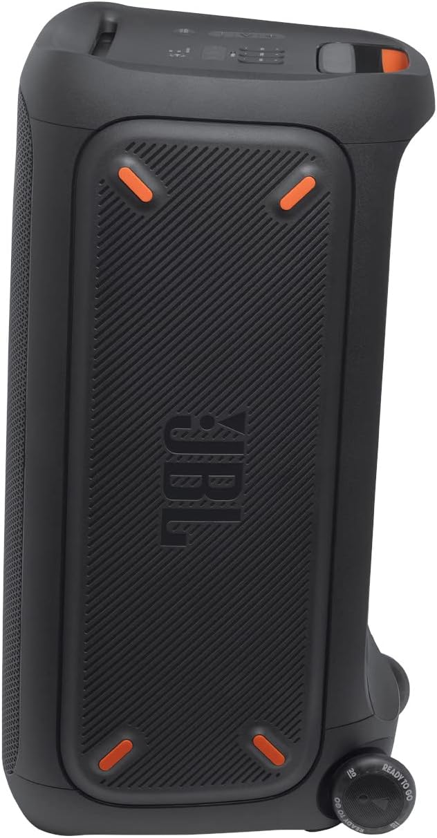 2026 JBL PartyBox 710 - Schwarz – Trag - und rollbarer Bluetooth Party-Lautsprecher mit Lichteffekten – Spritzwassergeschützte, mobile Musikbox