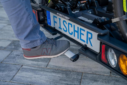 2026 Fischer Kupplungs-Fahrradträger ProlineEvo 2, für 2 Fahrräder bis 60kg Nutzlast, E-Bike geeignet, vormontiert, abschließbar, faltbar