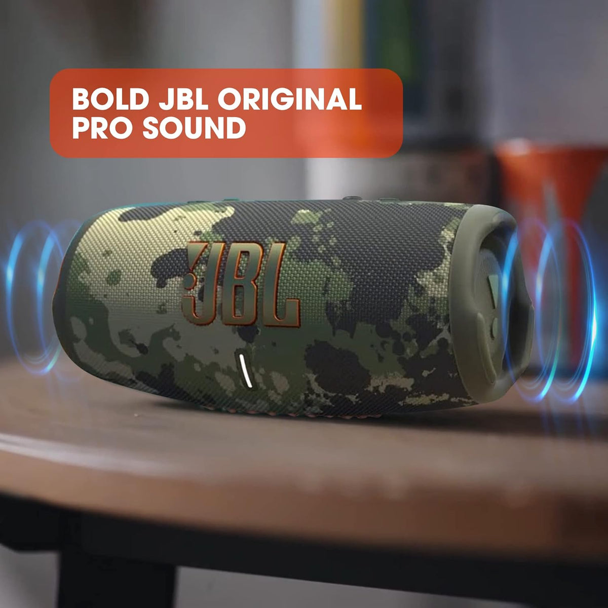 2026 JBL Charge 5 Bluetooth-Lautsprecher in Schwarz – Wasserfeste, portable Boombox mit integrierter Powerbank – Eine Akku-Ladung für bis zu 20 Stunden kabellosen Musikgenuss