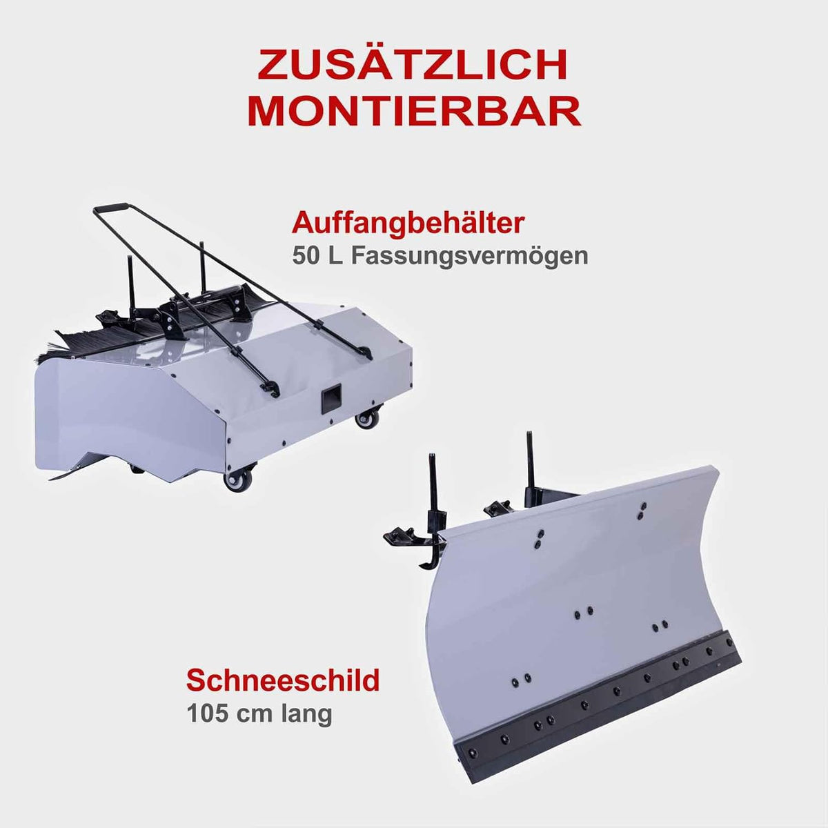 2026 Scheppach Benzin Kehrmaschine - E-Start SC2200PE 4,9 PS - Kehrbreite 100cm | 70L Box | Schneefräse | 3 Vorwärts & 1 Rückwärtsgang | inkl. Auffangbehälter & Schneeschild | Schneeschieber | Schneeräumer