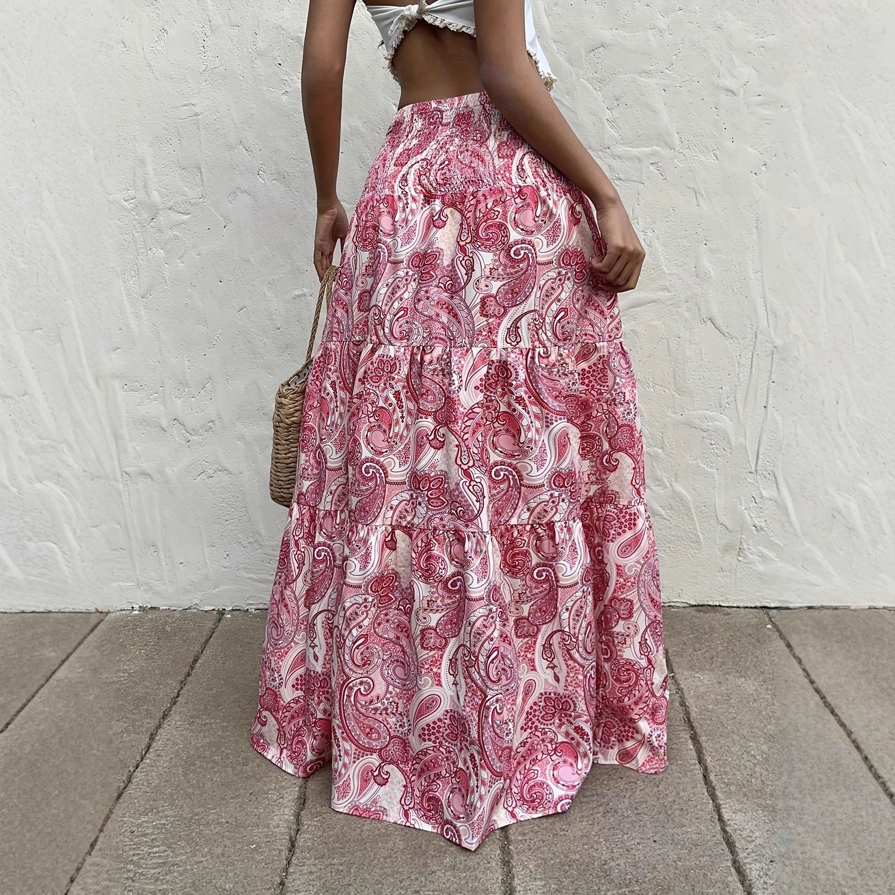 Floraler Damenrock aus Polyester bequem