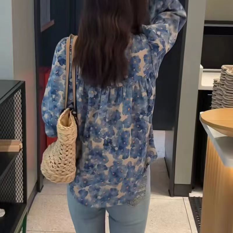 Elegante Chiffon Bluse Damen für Freizeit
