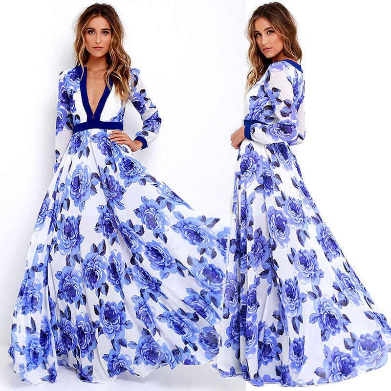Retro Damenkleid mit modernem Print Design
