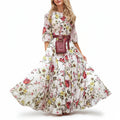 modernes blumenkleid damenmode
