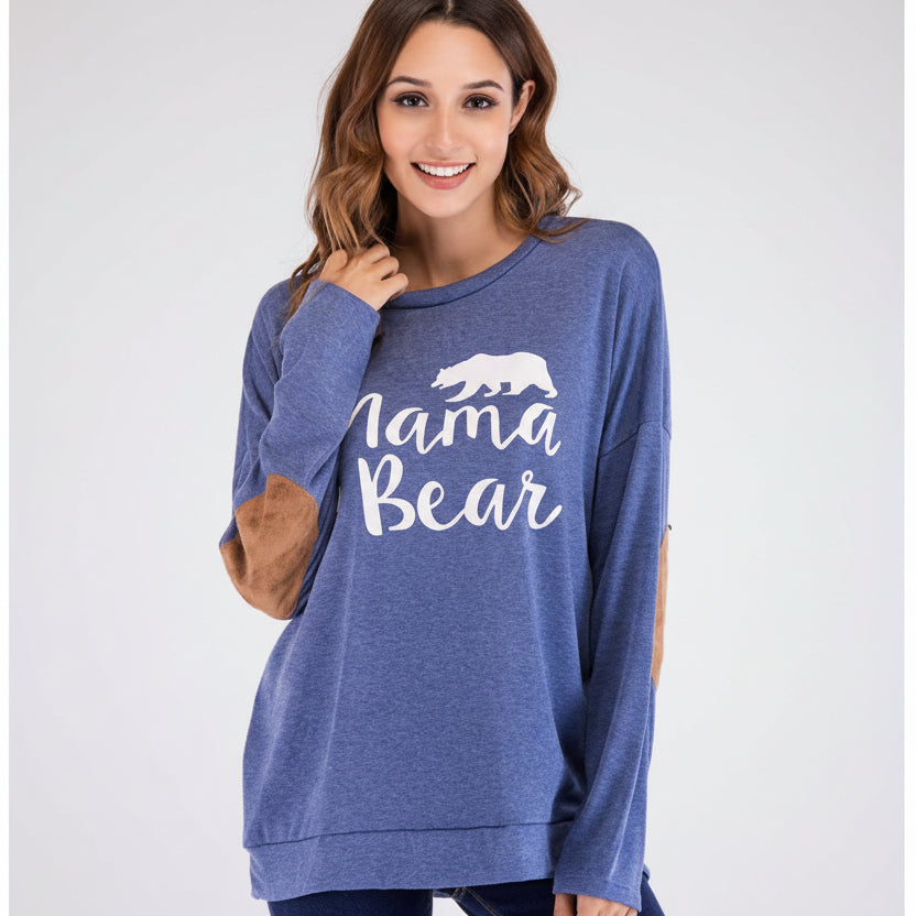 Grafisches Umstands T-Shirt für Damen mit Rundhalsausschnitt
